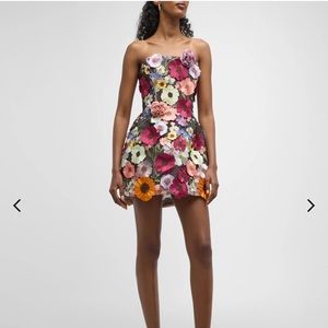 Bouquet Maraya Strapless Applique Mini Dress (Bronx and Banco)